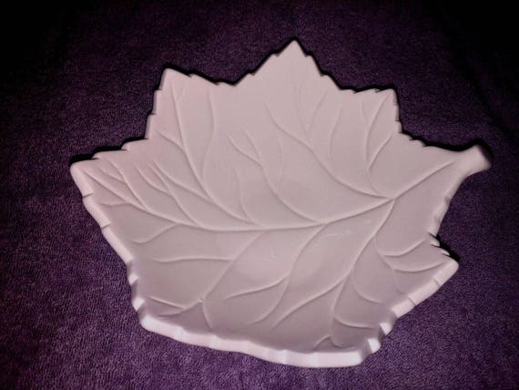 BIGGER DEEPER LEAF Bowl Glass Fusing / Draping Kiln Stained Glass Slump Mold  