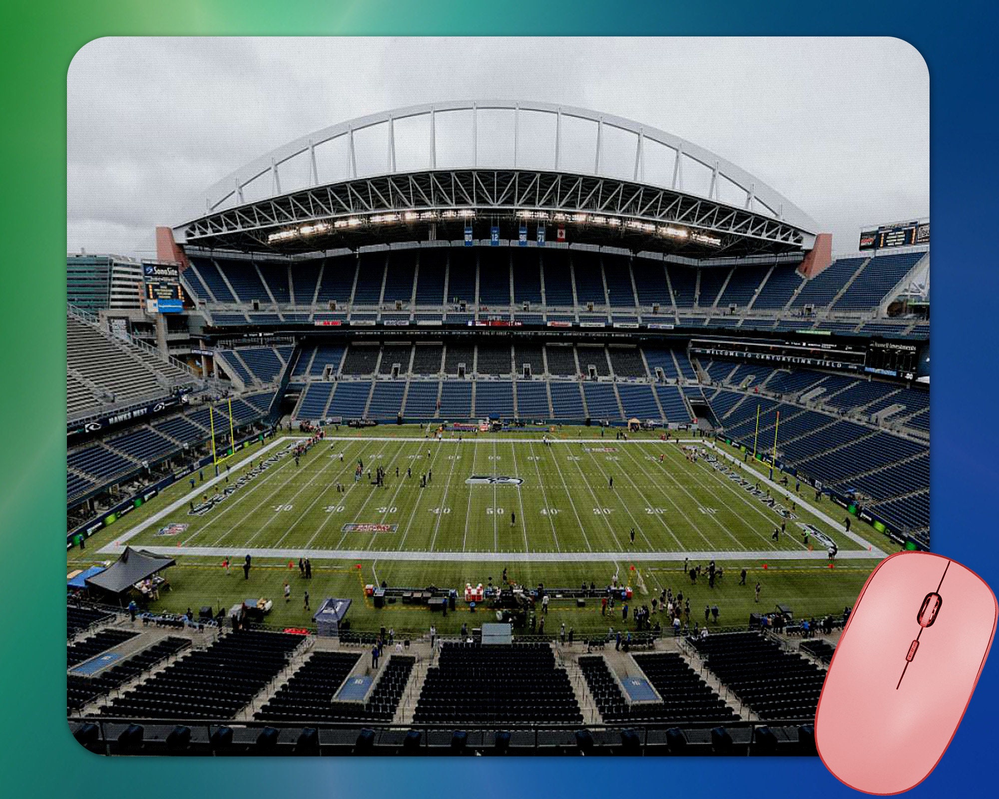 Mouse Pad Seattle Seahawks Nfl | Meses sin interés