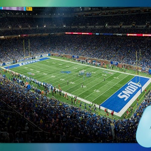 Ford Field home of the Detroit Lions mouse pad