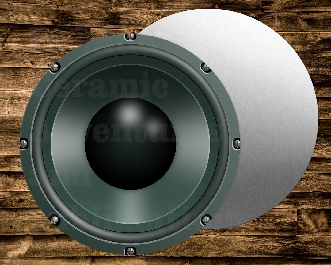 Sign For Many SPEAKER Looking Round Metal Sign for Many Uses Including Wreaths ...