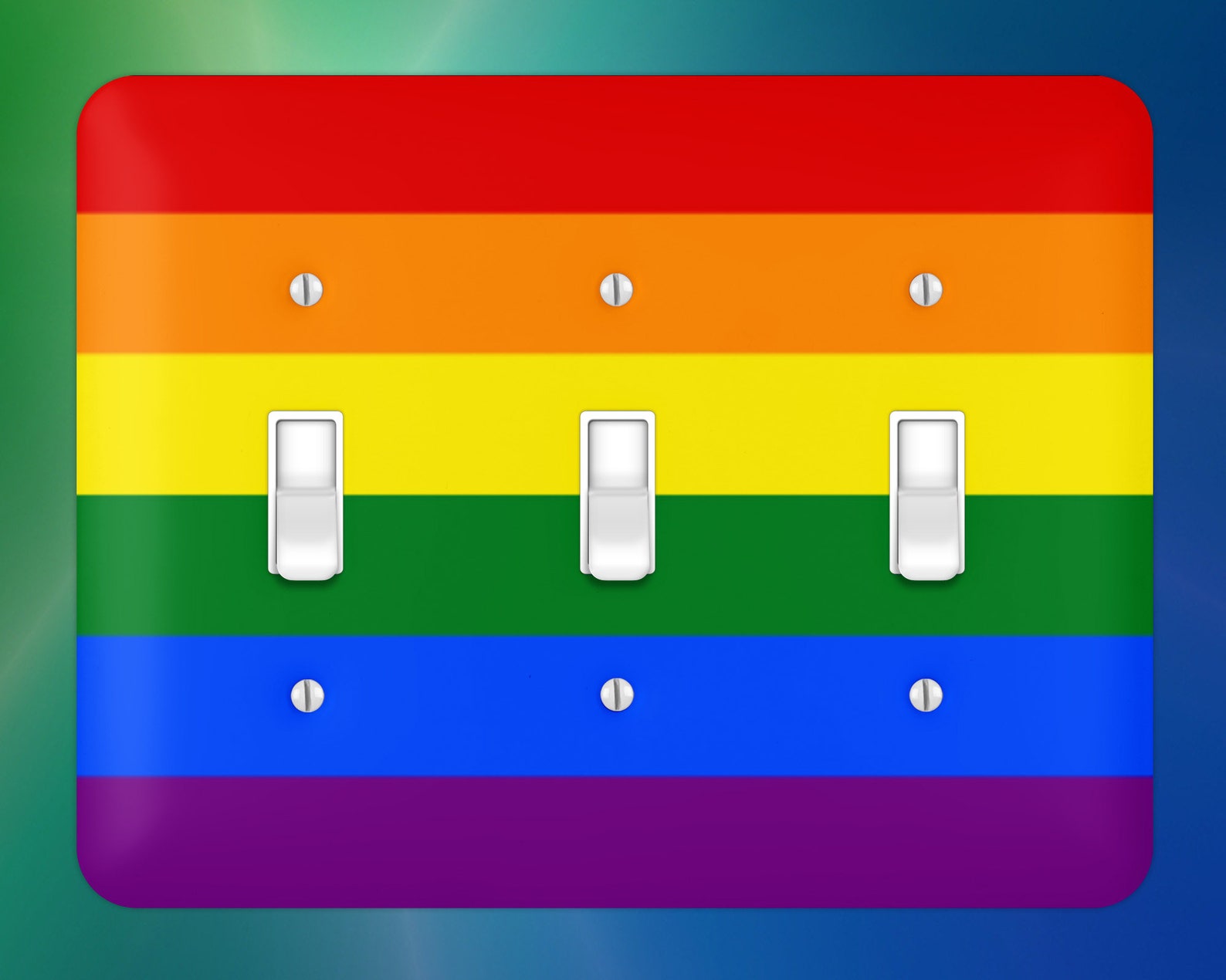 Pretty LGBTQ PRIDE Metal Switch Light rocker Switch Covers Etsy UK