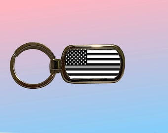 Thin Gray Line Dispatchers cool   Elite Key Chain