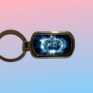Spooky Jack O Lantern Halloween  Key Chain