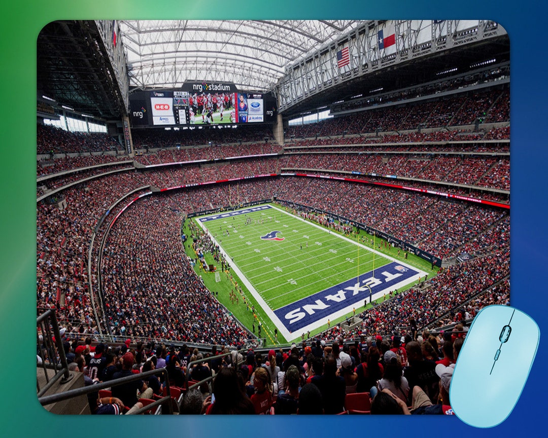 Nrg Stadium Home Of The Texans Mouse Pad Etsy