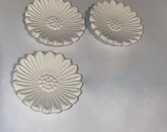 New Lot of  3  Mini  sunflower fusing  molds each measures 2" Dia x 3-8" Thick