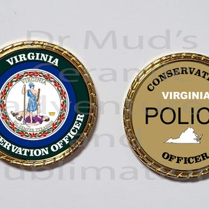 VIRGINIA Conservation Police Officer  Game Warden Novelty Collectors Coin