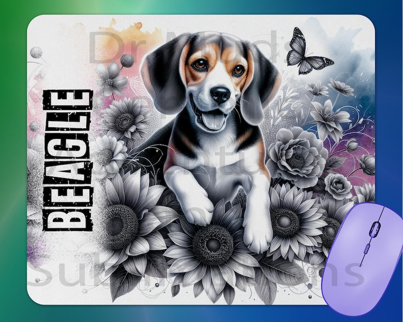 Beagle Dog Mouse Pad - Etsy