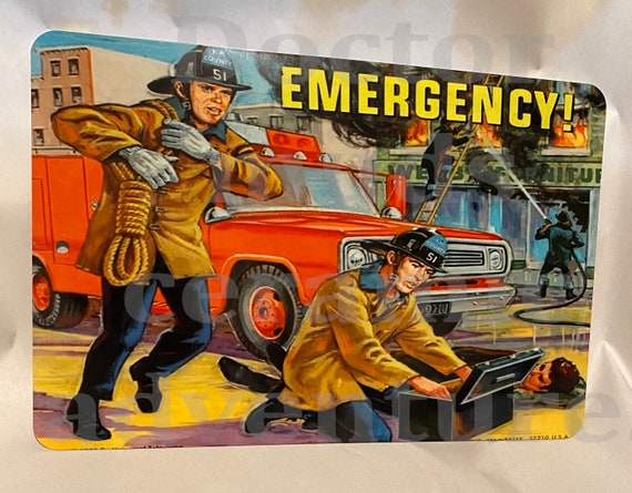 LA County Squad 51 Old Lunch Box Image 8 X 12 Metal Sign Made in USA 