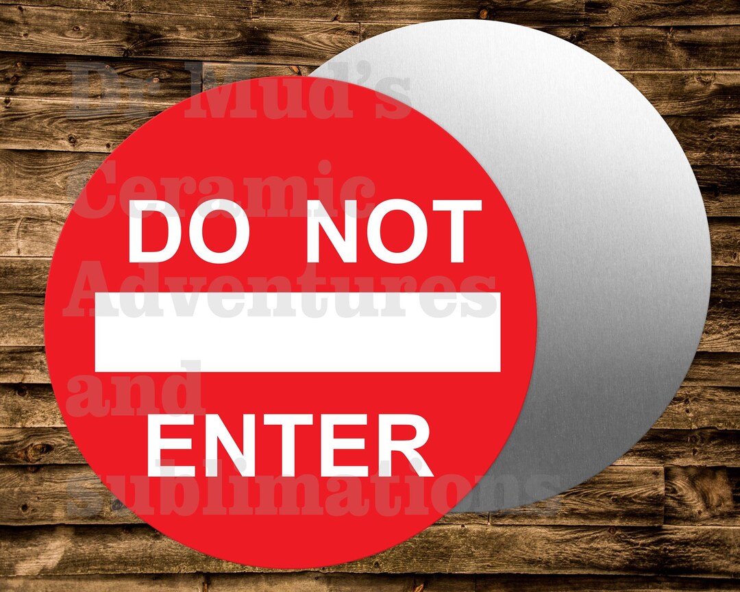DO NOT ENTER Round Metal Sign for Many Uses Including Wreaths ...