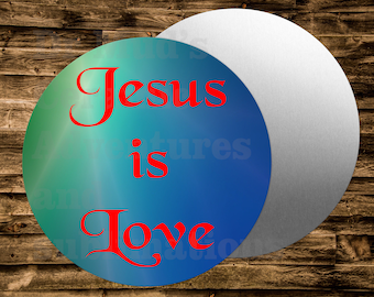 JESUS IS LOVE Wreaths Crafts & miniatures Projects