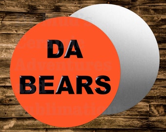 Metal  Sign DA BEARS  Wreaths Crafts & miniatures Projects