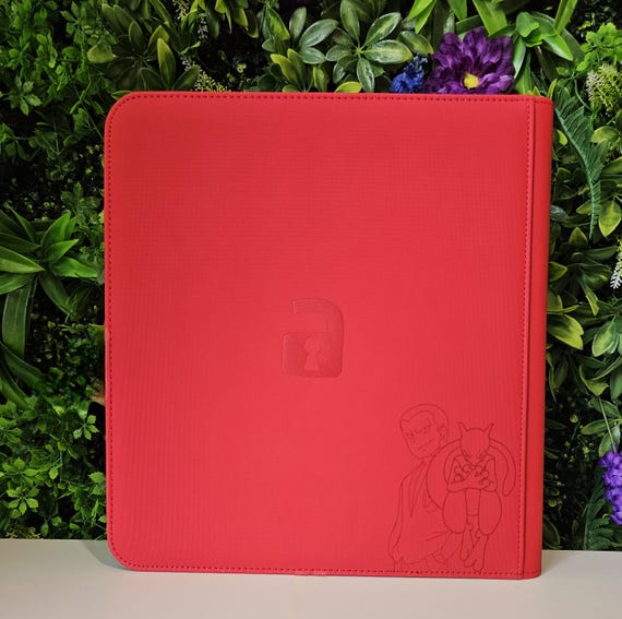 red card binder 3x5 Card Binder Traditional Style