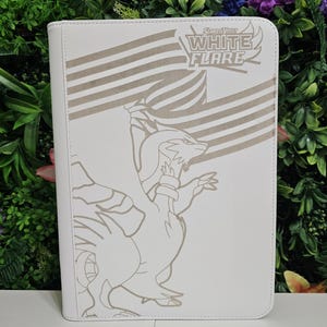 white pokemon card binder Monster Binder - 9 Pocket Trading-Card Album - Holofoil White w White Pages
