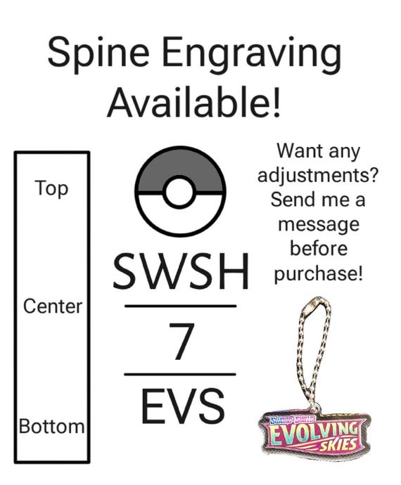 Evolving Skies Pokemon Binder | Zipper Binder | Dragonite Leafeon Inspired  Design | Trading Card Storage Album - Etsy
