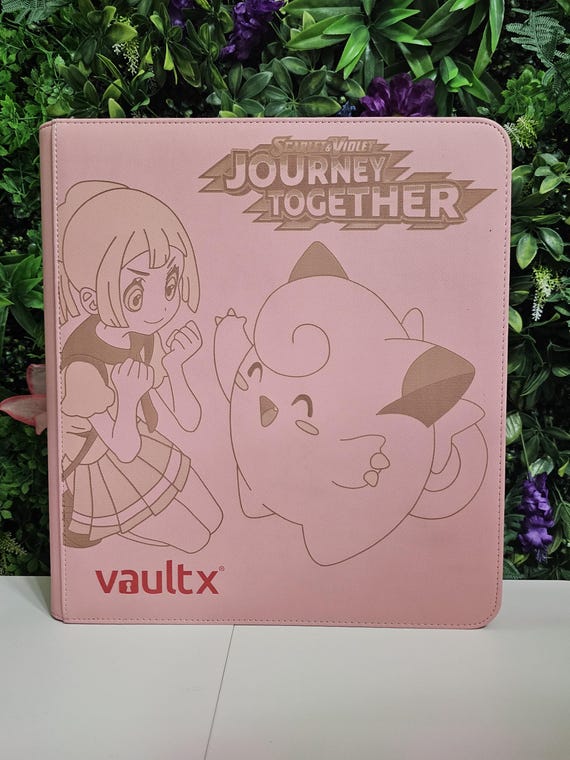 Journey Together Pokmon Binder | Vault X Zipper Binder | Lillie's Clefairy Wailord Inspired Design | TCG Storage Album Journey Together Pokmon Binder | Vault X Zipper Binder | Lillie's Clefairy Wailord Inspired Design | TCG Storage Album