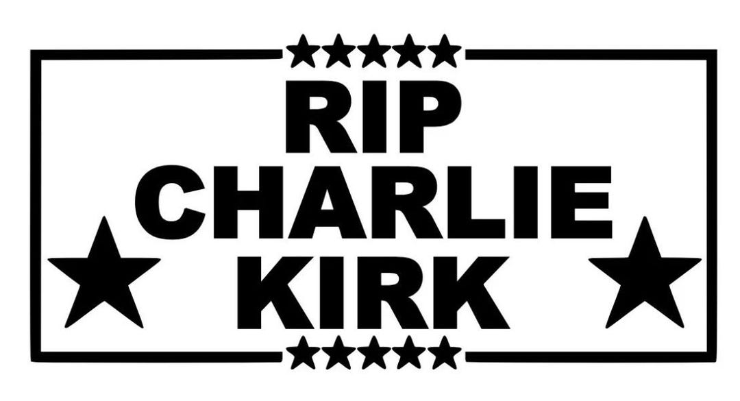 Charlie Kirk RIP Black Vinyl Die Cut Decal Window Wall Sticker - Etsy ...