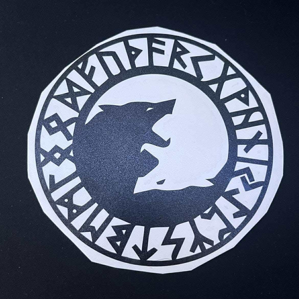 Wolf Guard Rune Viking Norse Runes Fenrir Mythology Wolf Wolves Vinyl Die Cut Decal ...