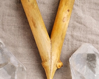 Kuripe autoapplicatore in legno di sambuco, fatto a mano.