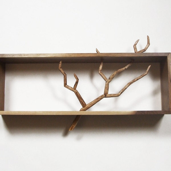 Carved Branch Cabinet - Handmade Sculpture & Functional Art