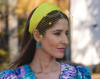 Luxurious Embellished Headpiece for Weddings, Events, and Ceremonies - Elegant Fascinator Headband