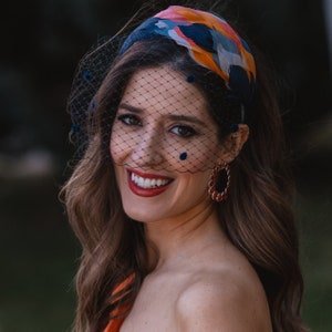 Elegant Wedding Headband Feathered Colorful Headpiece for Guests and Bridesmaids