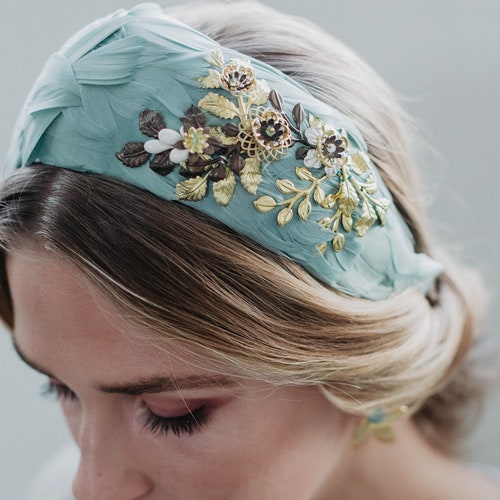 Black Turban Headband for Weddings Guests Made With Black Etsy UK