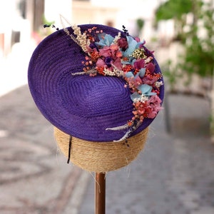 Elegant Handmade Saucer Hat for Weddings, Royal Ascot, Derby, and Melbourne Cup