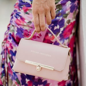 Pochette de mariage élégante en cuir végétalien pour invités