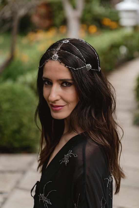 jeweled headpiece for weddings