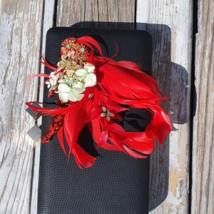 Wedding guest bag. Small feather clutch. Handmade bridal clutches image 3