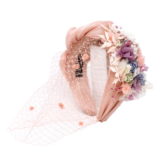Tocado de boda adornado de lujo para dama de honor o invitada Etsy Mexico