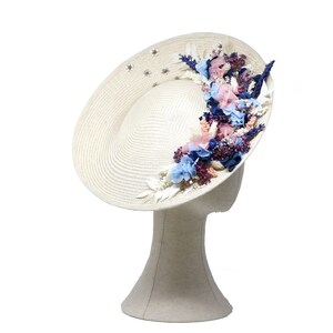 Wedding guest hat. Royal Ascot hat. Derby hats for women. Melbourne Cup. Headdresses and hats. Artisan. Saucer hat. image 6