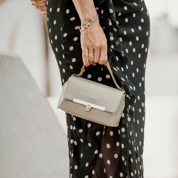 PHILOMENA Borsa Da Sera Da Donna In Pelle Vegana, Pochette Con Ravioli