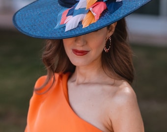 Sara. Wedding hat for guests decorated with natural preserved flowers and leaves. Customize your design!