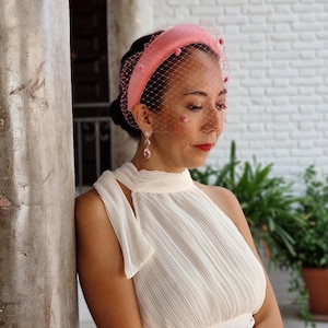Elegant Satin Fabric Headpiece Available in Multiple Shades