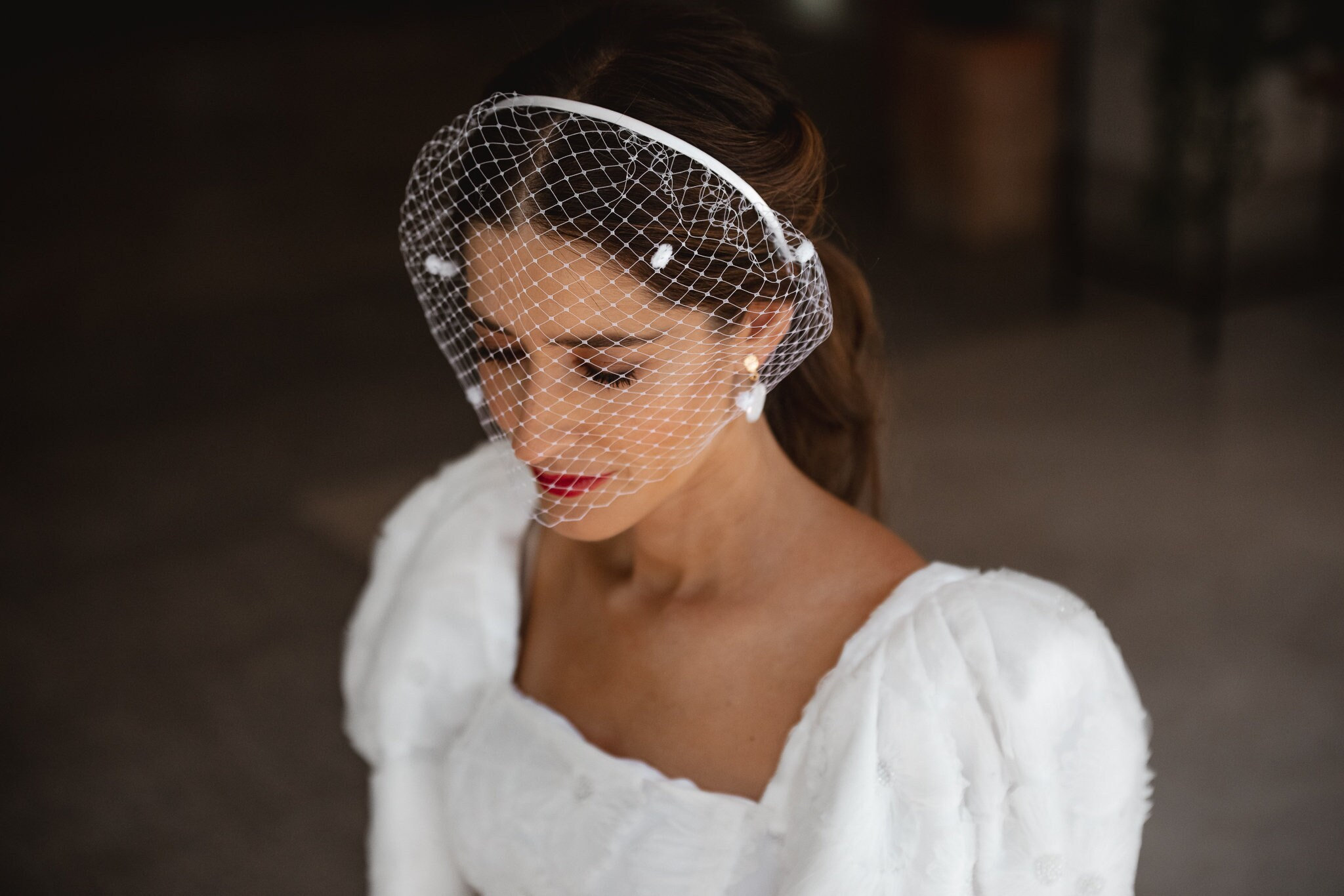 Serre Tête Mariage Noir Pimele - Achat Chapeau Mariage