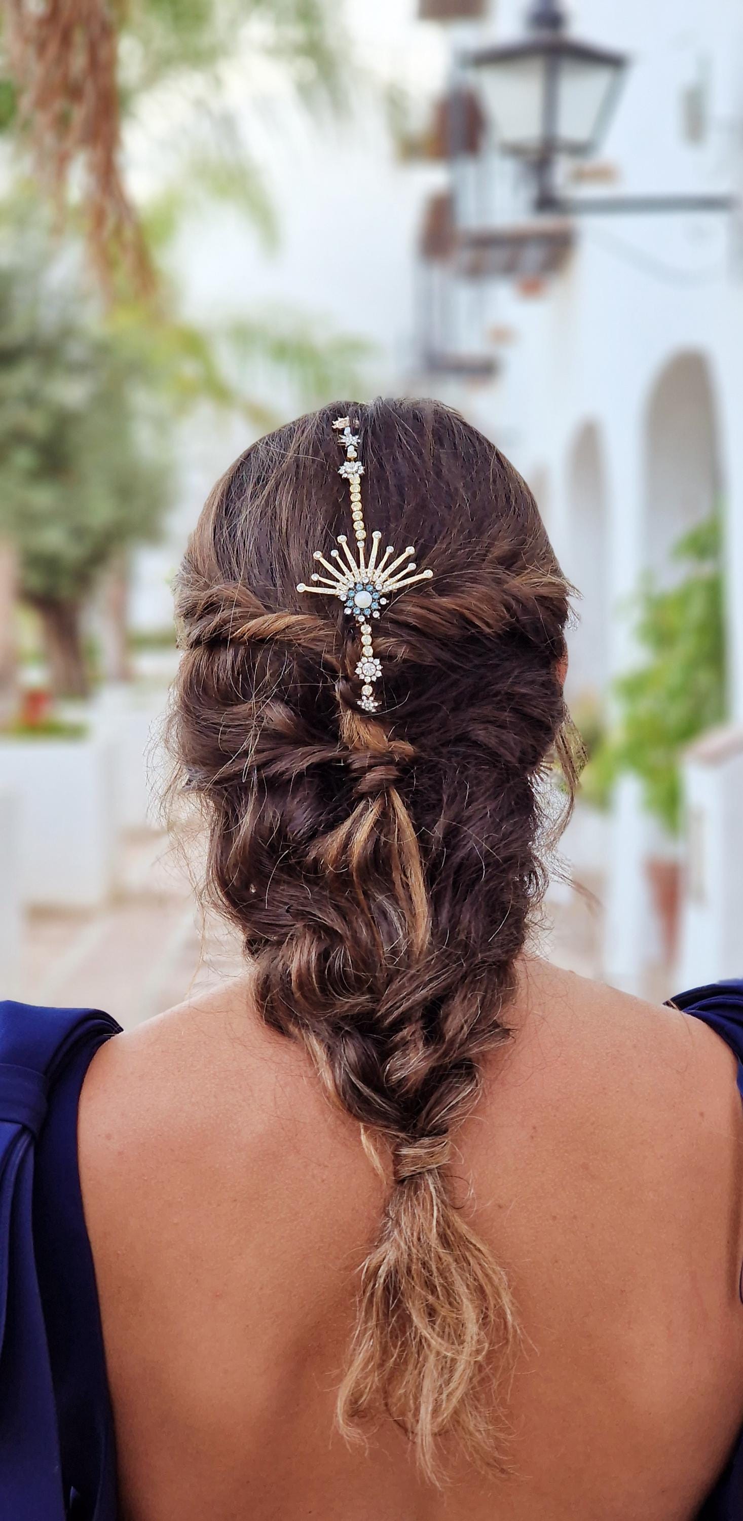 Elegant Freshwater Pearl Swarovski Crystal Hair Comb for 