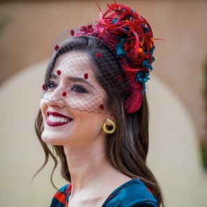 Luxurious Handmade Wedding Headpiece for Bridesmaids, Guests, and Races