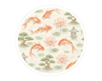 Koi Pond Vinyl Stickers – Serene Decals