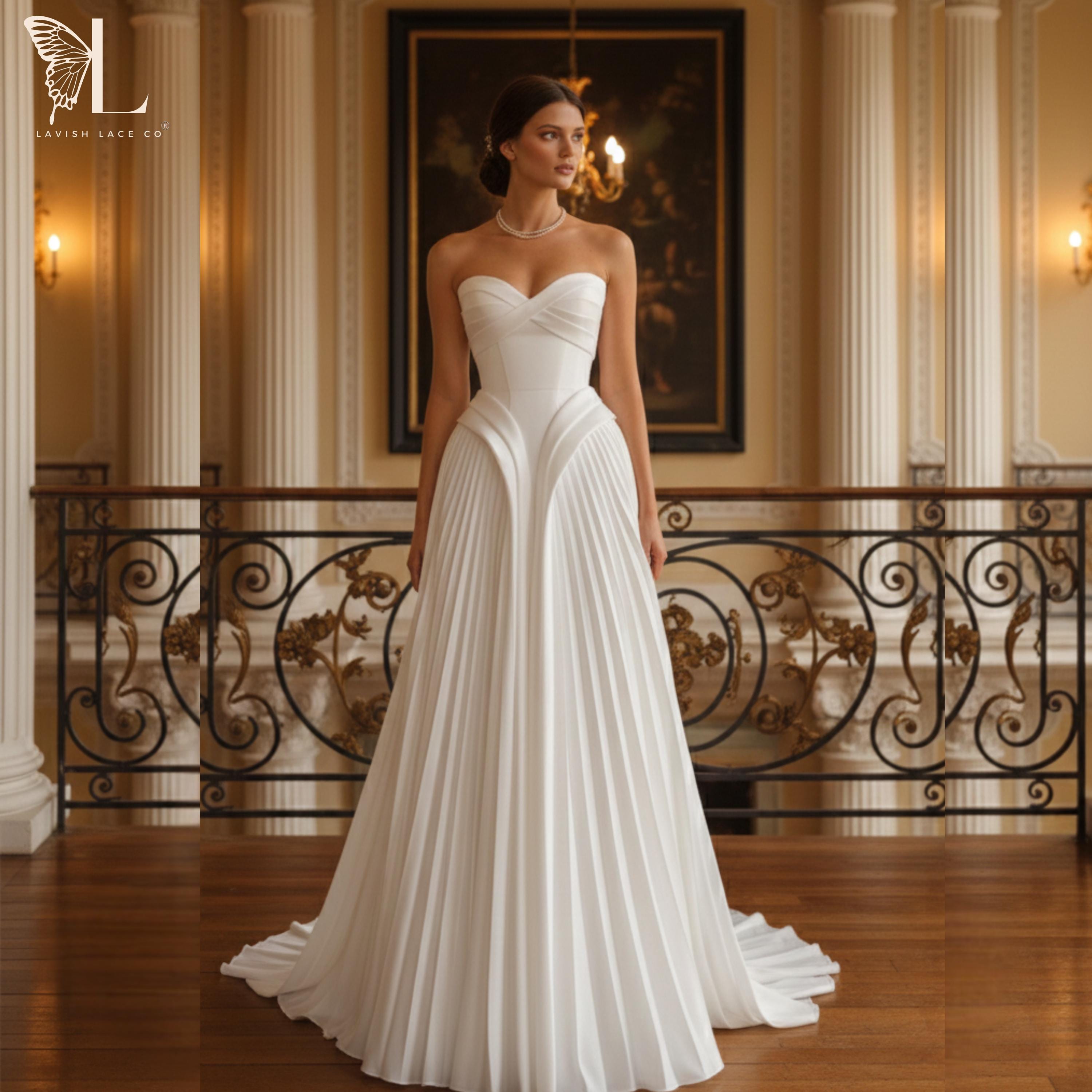 open lace back dress Martins Wedding Dress Anne Barge main image 0