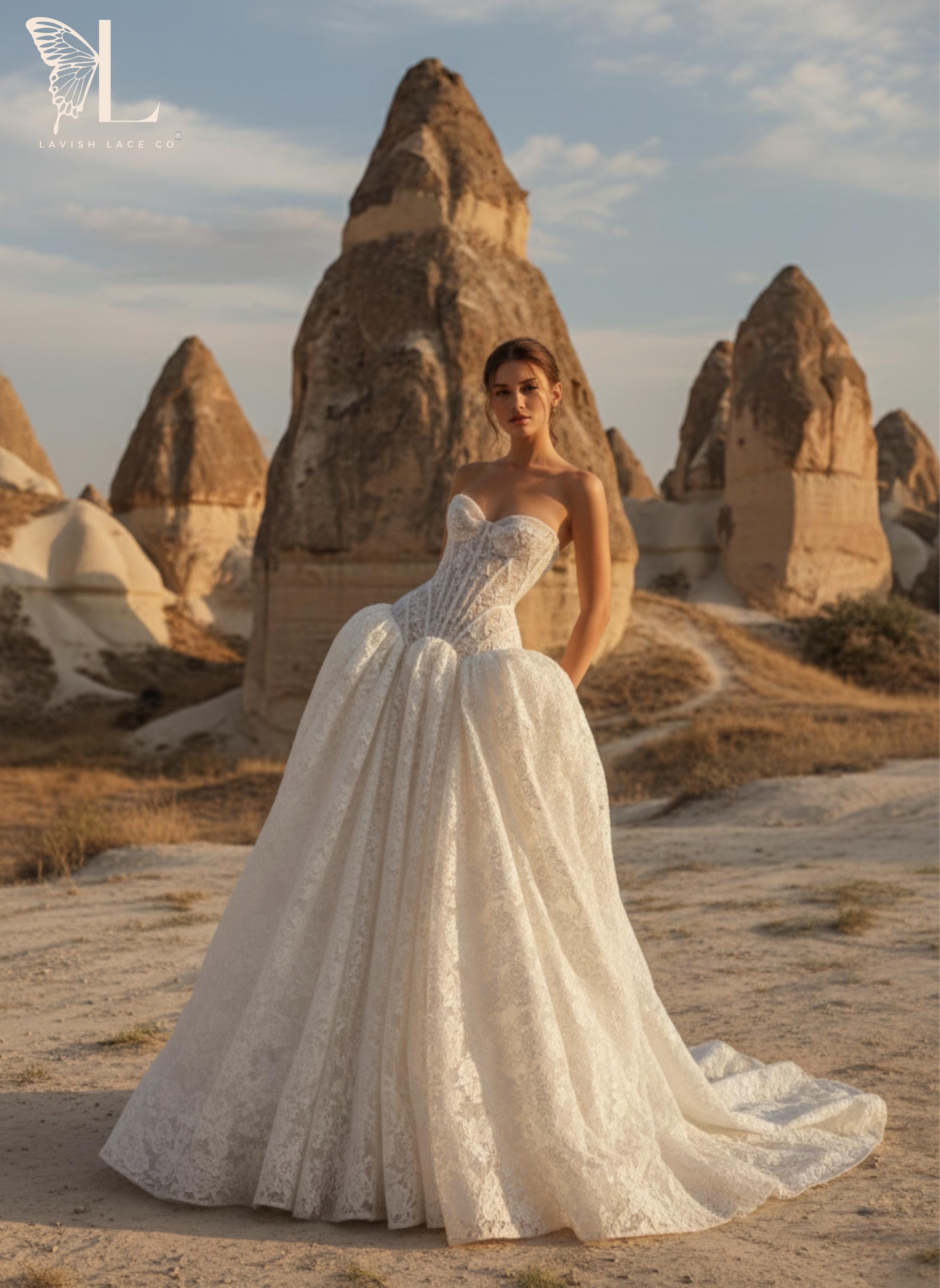 lavish lace dress Pretty Lavish lace trim slip maxi dress in young wheat