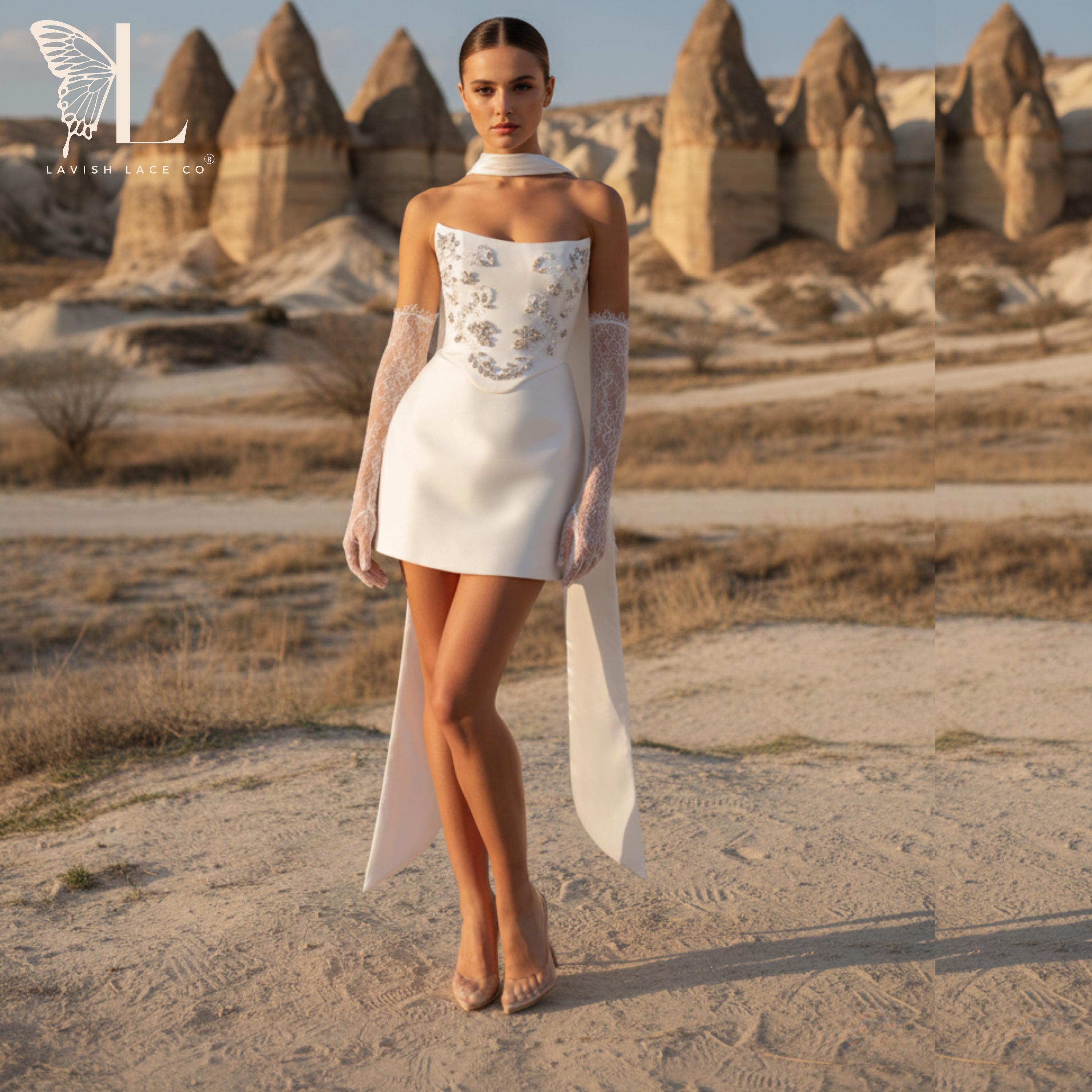 Beaded White Dress Mini - Etsy