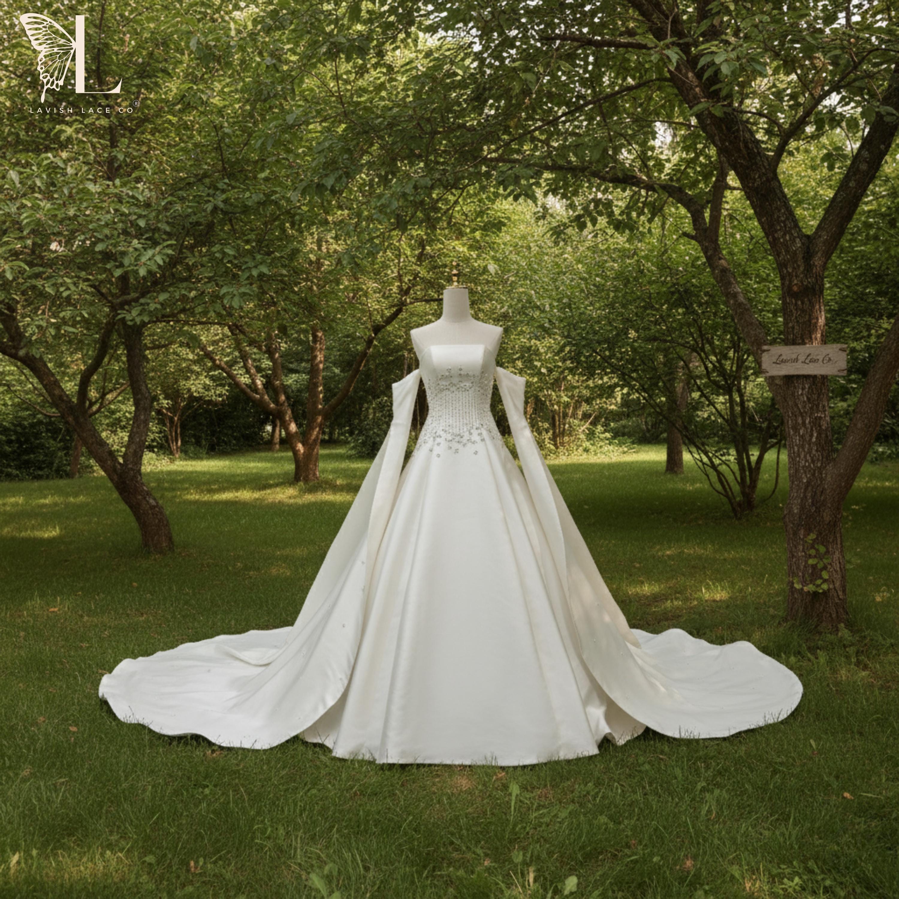 lace bridal dress Vintage Tea-length Wedding Dresses Bateau Beautiful Lace Bridal Gown S –  SELINADRESS main image 1