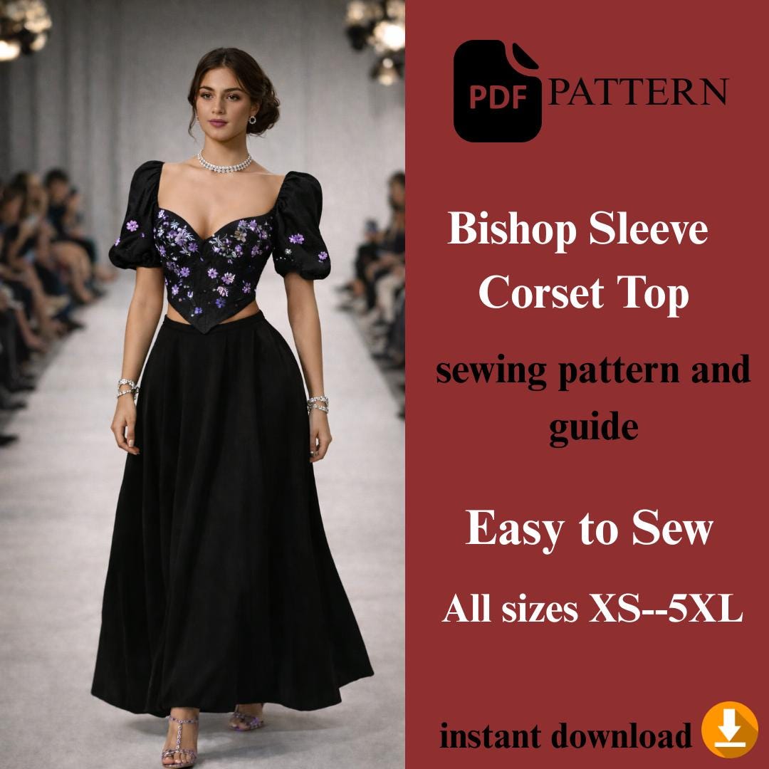 corset top dress sewing pattern FRANCHESCA DRESS and TOP