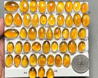 AAA+ Quality Citrine Cabochon Citrine Natural Gemstone For Making Jewelry