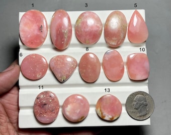 Peruvian pink Opal Cabochon AAA+ Quality Loose Gemstone 100% Natural Stone