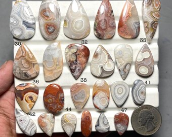 AAA+ Natural Crazy Lace Agate Cabochon For Making Jewelry Loose Gemstone