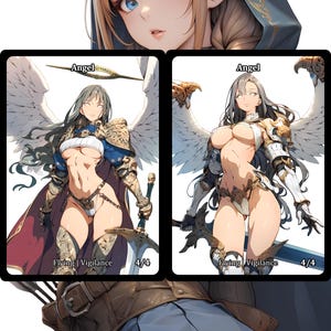 4/4 Angel [Flying | Vigilance ] Token (Double Sided) - Custom Card (#2)