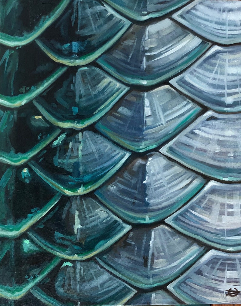 Original Tarpon Scales by Carin Vaughn Etsy