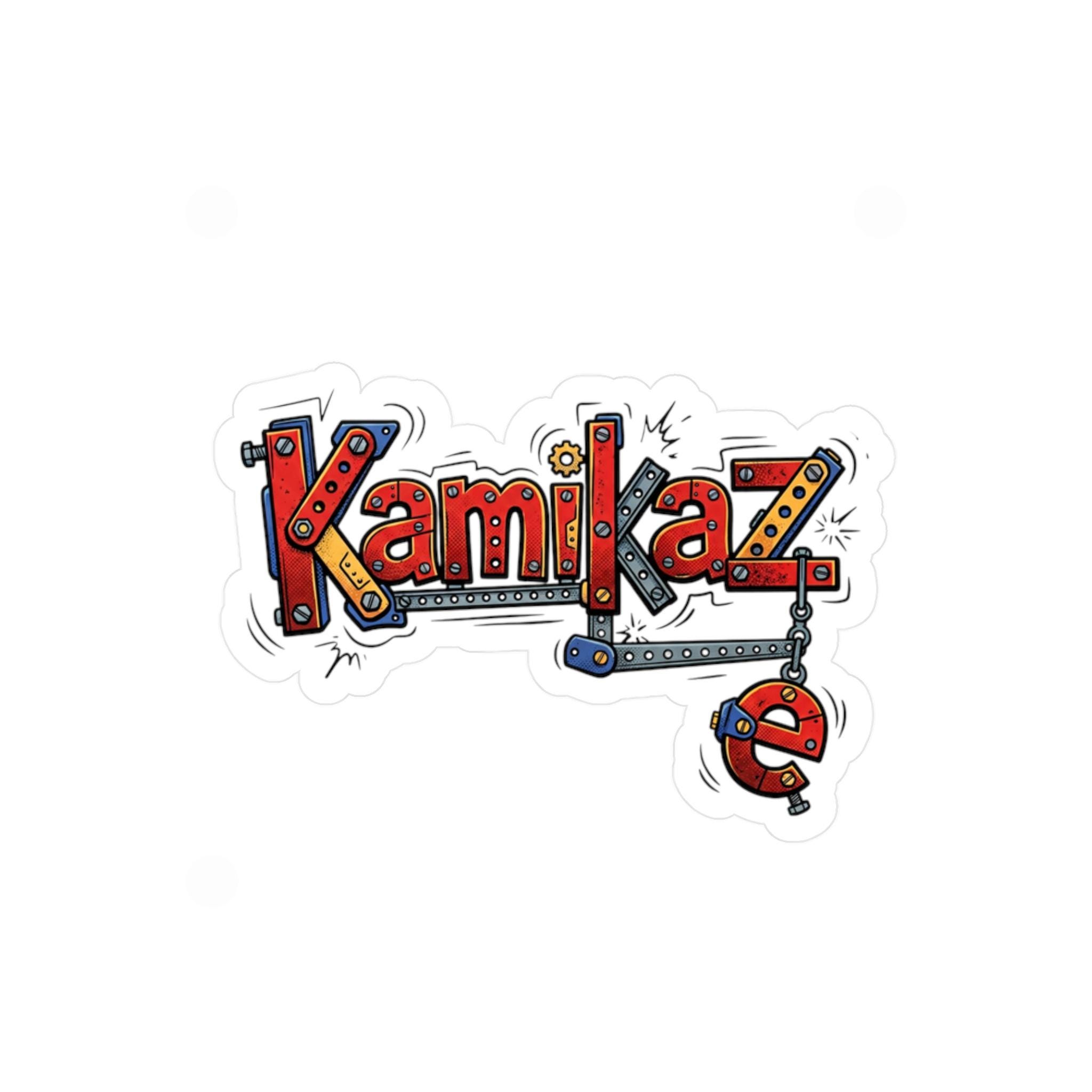 Mechanic Logo Sticker Kamikaze Mechanic Logo Sticker | Kiss-cut Vinyl Decal - Etsy